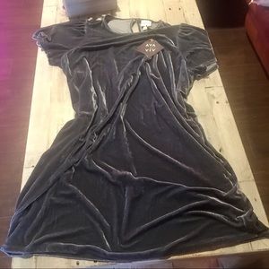 NWT AVA & VIV Women’s Velvet Dress (Blue) 1X👗